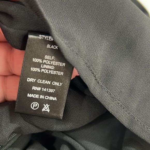 Astr the label black satin one shoulder blouse size medium NWT - Picture 14 of 14